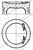 Piston 87-438500-00 NÜRAL