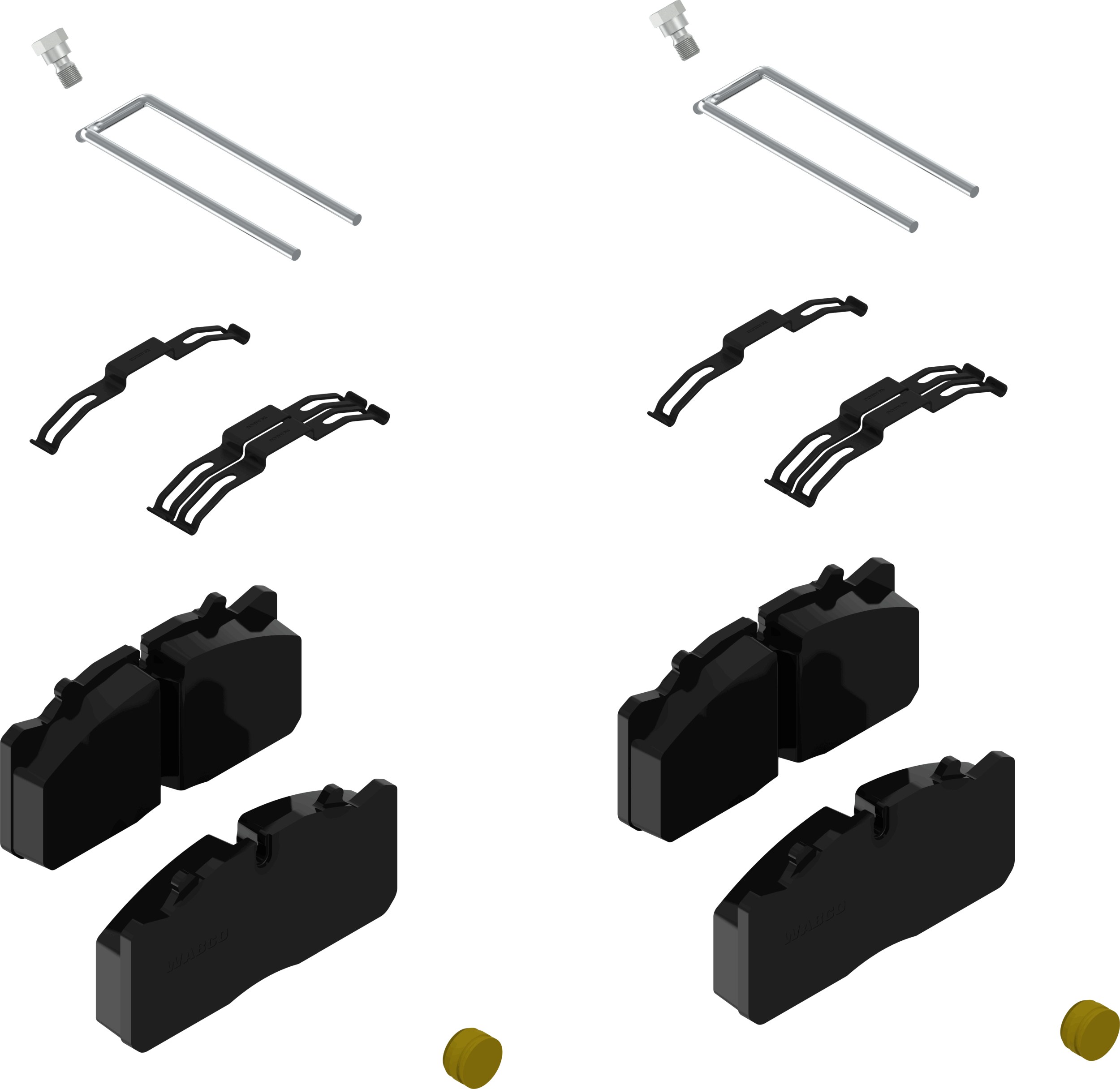 Set placute frana,frana disc 12999782 WABCO