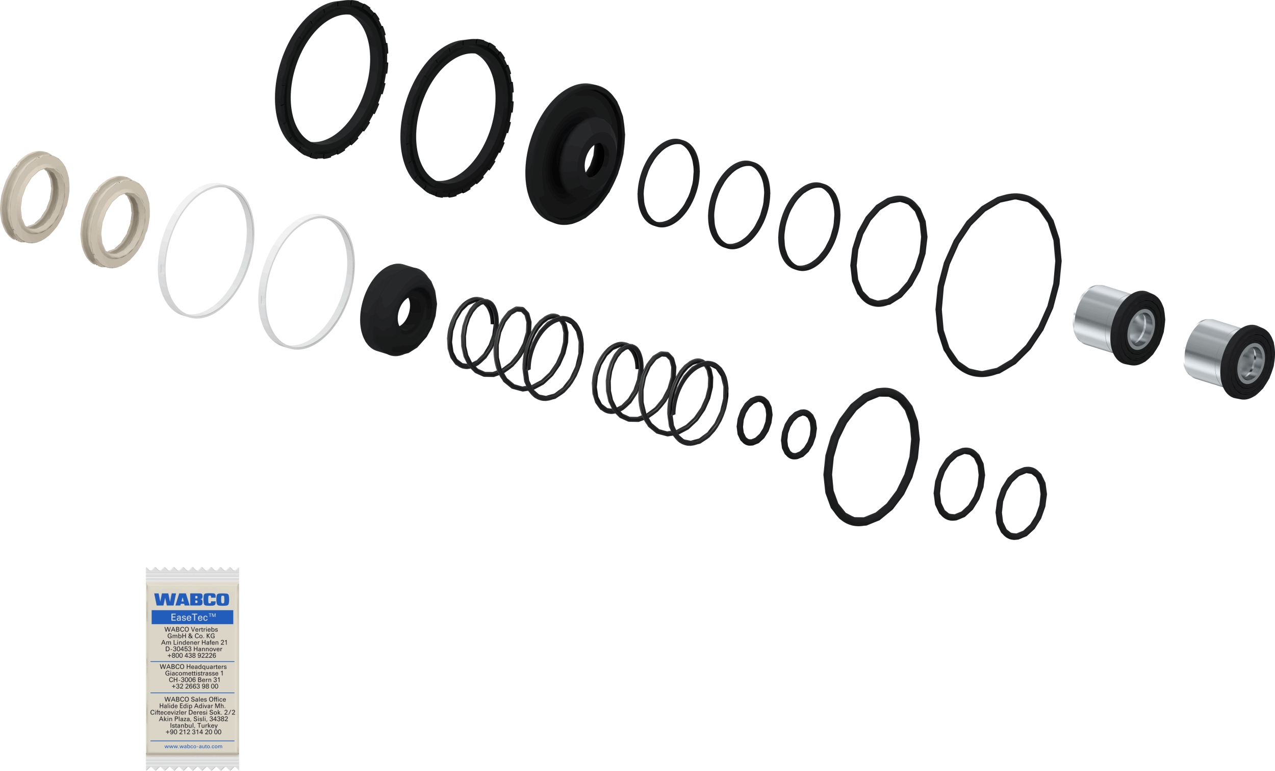 Set reparatie, supapa frana - frana de serviciu 4613159022 WABCO