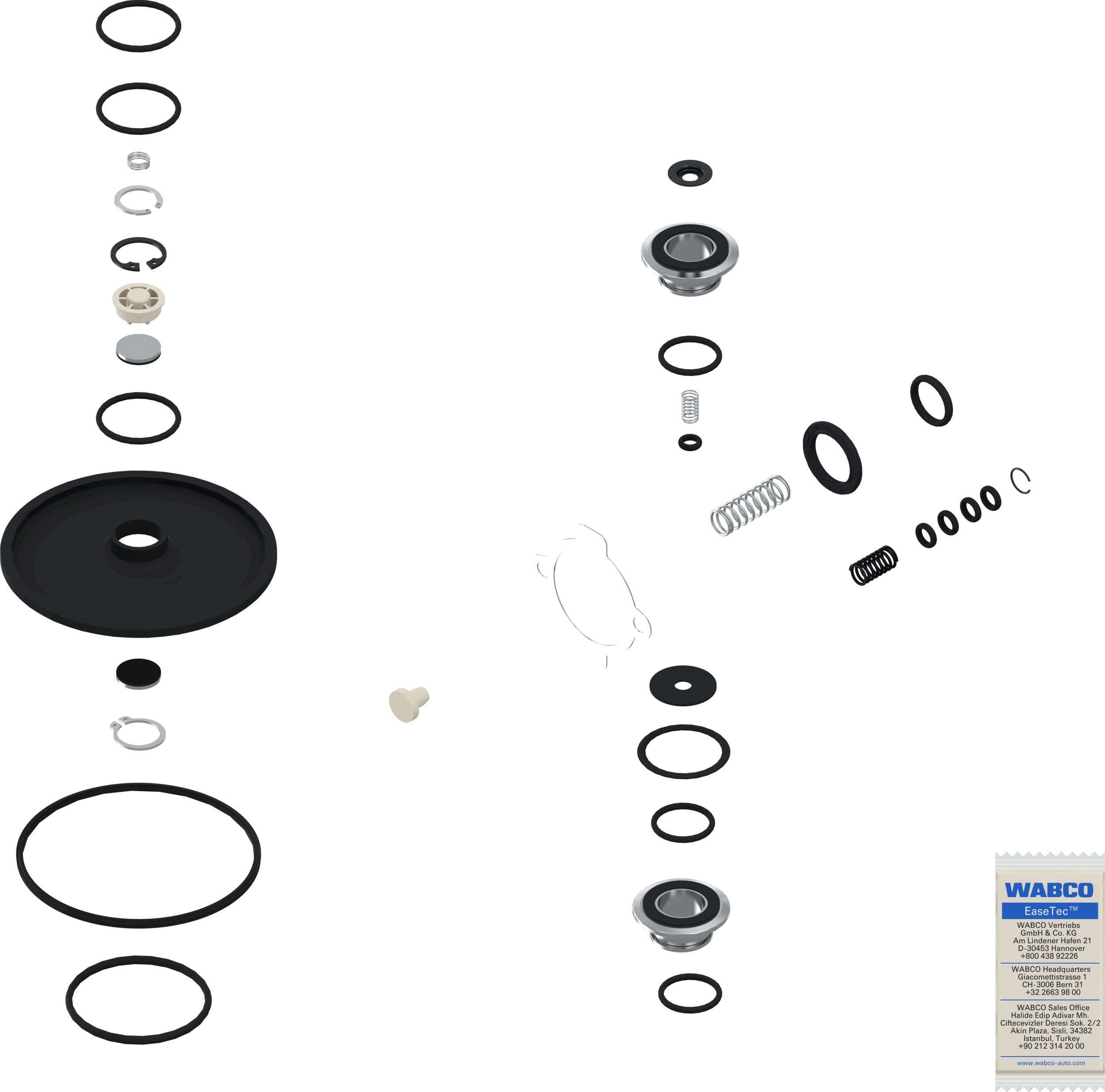 Set reparatie, regulator presiune franare 4757110002 WABCO