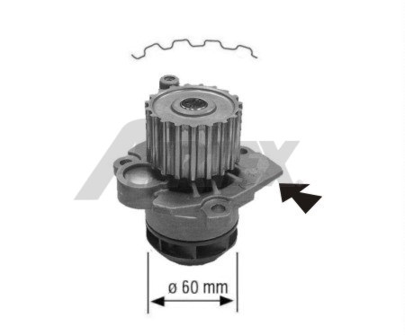 Pompă de apă, răcire motor 1671 AIRTEX