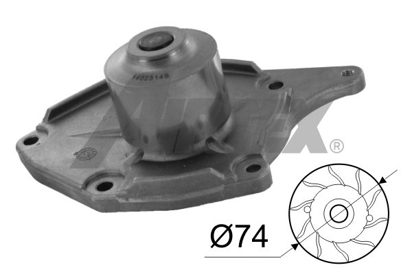 Pompă de apă, răcire motor 1746 AIRTEX