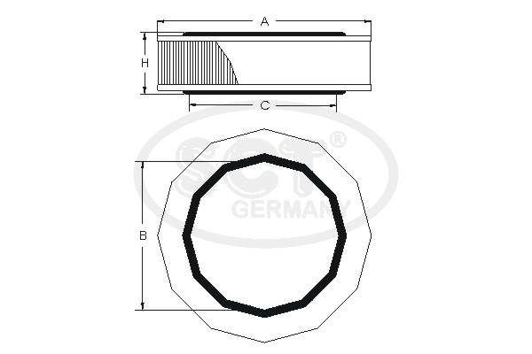Filtru aer SB 088 SCT - MANNOL