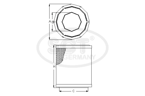 Filtru aer SB 960 SCT - MANNOL