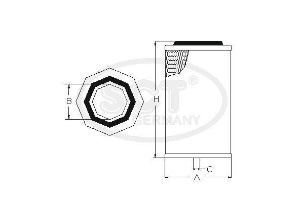 Filtru aer SB 971 SCT - MANNOL