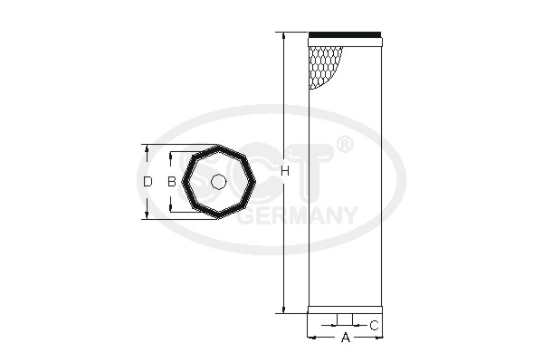 Filtru aer secundar SW 3847 SCT - MANNOL