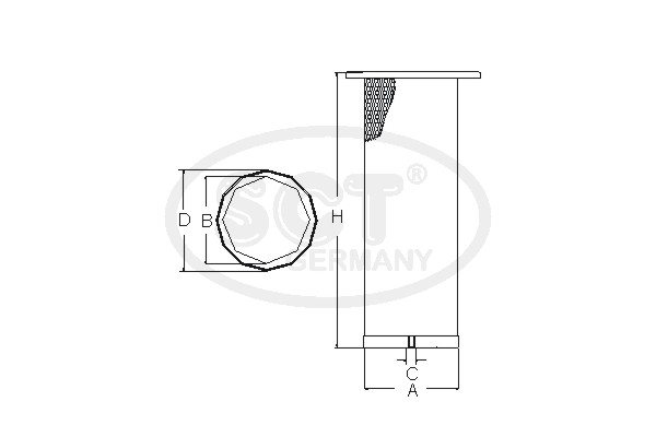Filtru aer secundar SW 3891 SCT - MANNOL