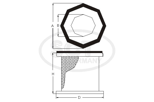 Filtru aer SB 3224 SCT - MANNOL