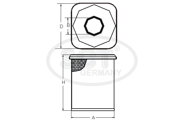 Filtru aer SB 3209 SCT - MANNOL