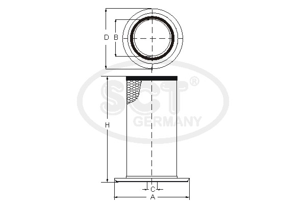 Filtru aer SB 3207 SCT - MANNOL