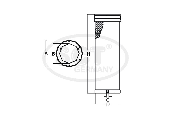 Filtru aer secundar SW 3887 SCT - MANNOL