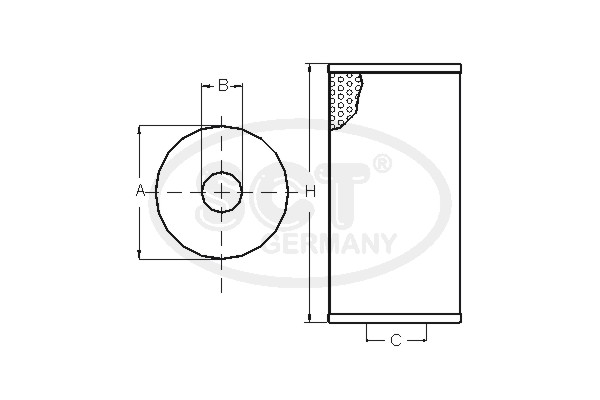 Filtru ulei SH 4086 P SCT - MANNOL