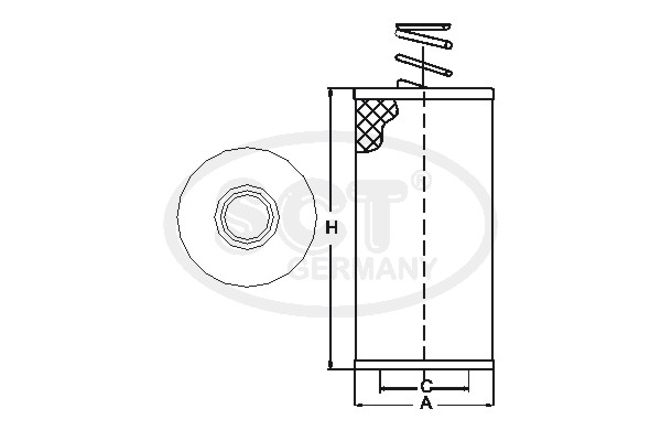 Filtru combustibil ST 472 SCT - MANNOL