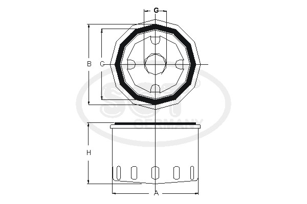 Filtru ulei SM 833 SCT - MANNOL