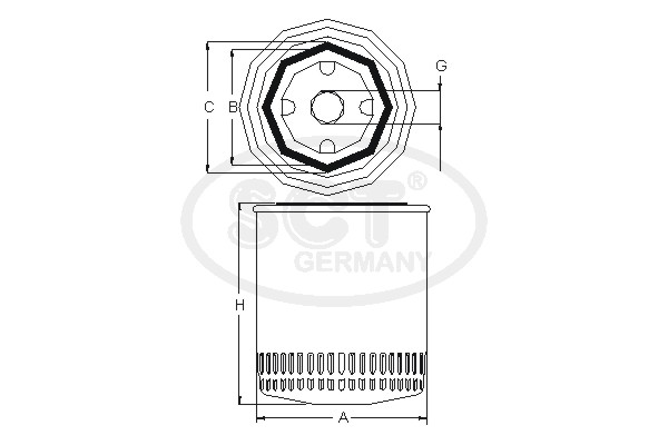 Filtru ulei SM 188 SCT - MANNOL