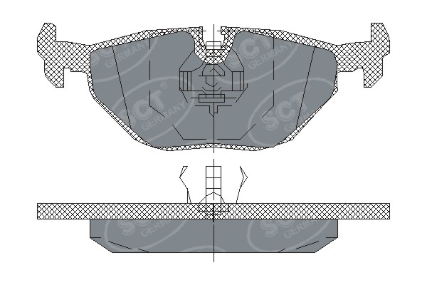 Set placute frana,frana disc SP 198 PR SCT - MANNOL