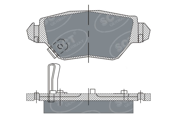 Set placute frana,frana disc SP 242 PR SCT - MANNOL