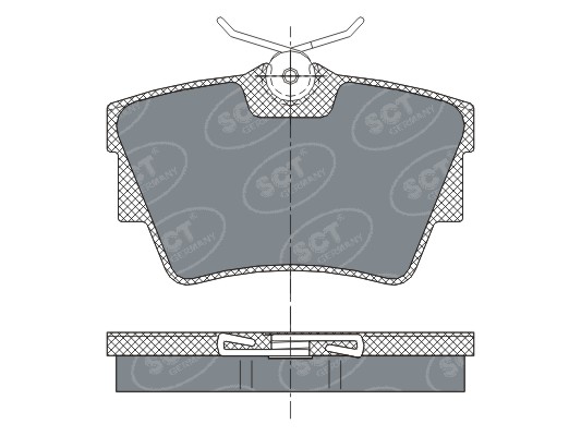 Set placute frana,frana disc SP 289 PR SCT - MANNOL