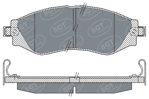 Set placute frana,frana disc SP 310 PR SCT - MANNOL