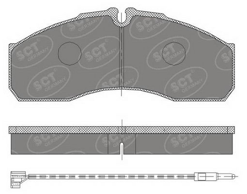 Set placute frana,frana disc SP 454 PR SCT - MANNOL