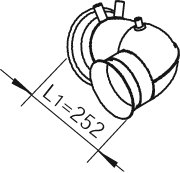 Racord evacuare 22191 DINEX