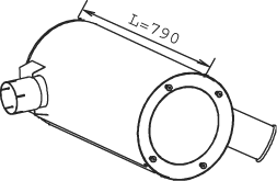 Amortizor zgomot mijloc/spate 28385 DINEX