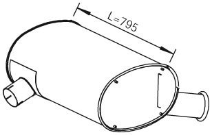 Amortizor zgomot mijloc/spate 28387 DINEX