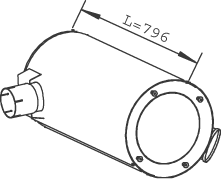 Amortizor zgomot mijloc/spate 28403 DINEX