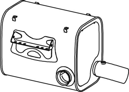 Amortizor zgomot mijloc/spate 28460 DINEX