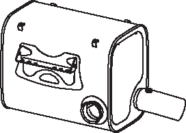 Amortizor zgomot mijloc/spate 28490 DINEX