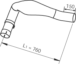 Racord evacuare 48108 DINEX