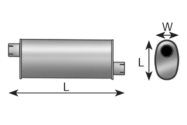 Amortizor zgomot mijloc/spate 49368 DINEX