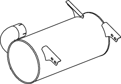 Amortizor zgomot mijloc/spate 50370 DINEX