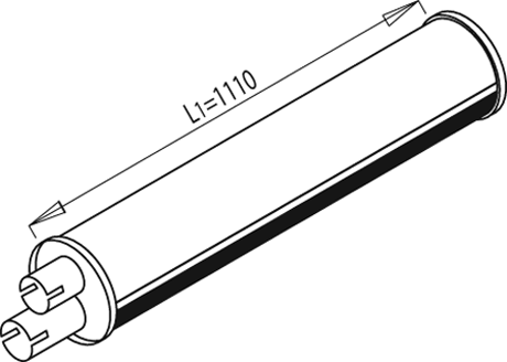 Amortizor zgomot mijloc/spate 64340 DINEX
