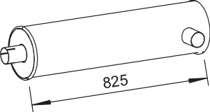 Amortizor zgomot mijloc/spate 64345 DINEX