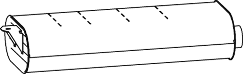 Amortizor zgomot mijloc/spate 64348 DINEX