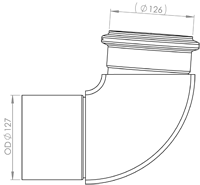 Racord evacuare 81683 DINEX