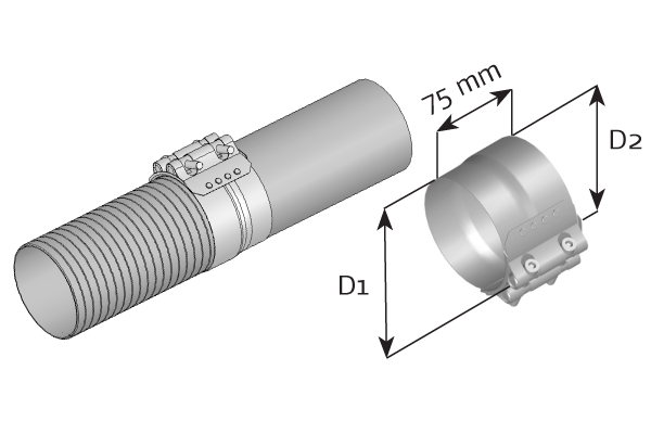 Colier, sistem de esapament 99350 DINEX