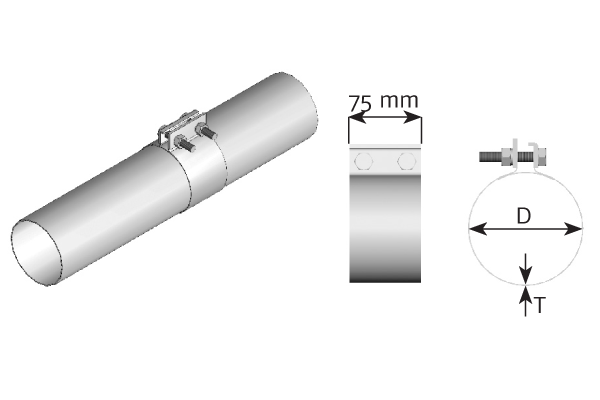 Colier, sistem de esapament 99414 DINEX