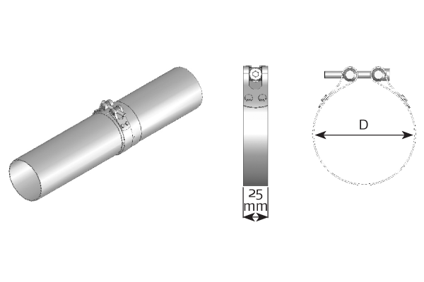 Colier, sistem de esapament 99921 DINEX