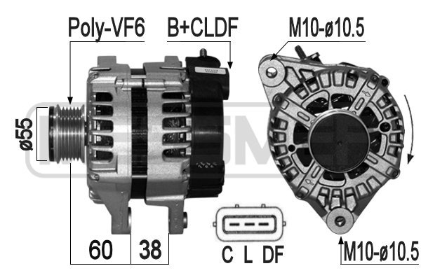 Generator / Alternator 209009 ERA