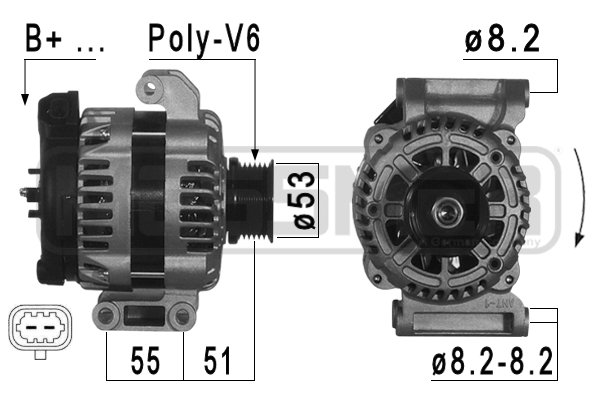 Generator / alternator 209011 ERA