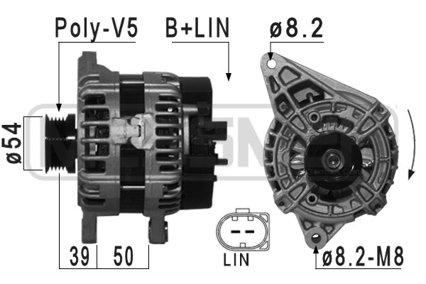 Generator / alternator 209033 ERA