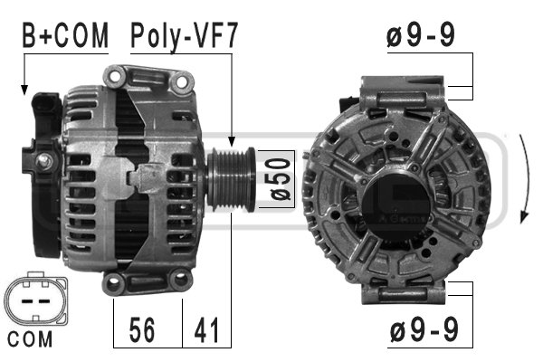 Generator / alternator 209036 ERA
