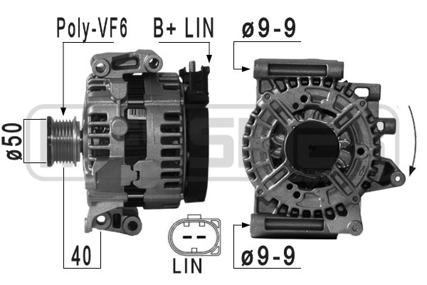 Generator / alternator 209037 ERA