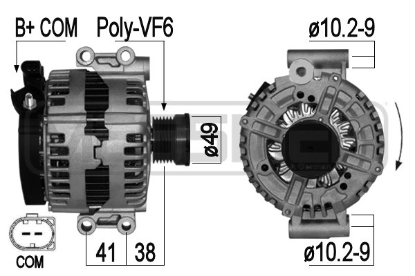 Generator / alternator 209038A ERA