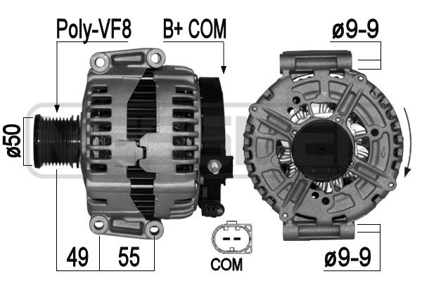 Generator / alternator 209039A ERA