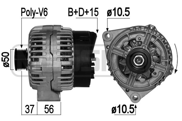 Generator / alternator 209041A ERA