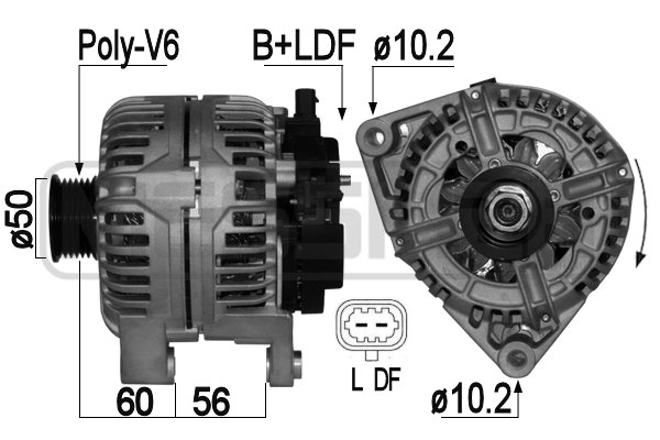 Generator / alternator 209044A ERA