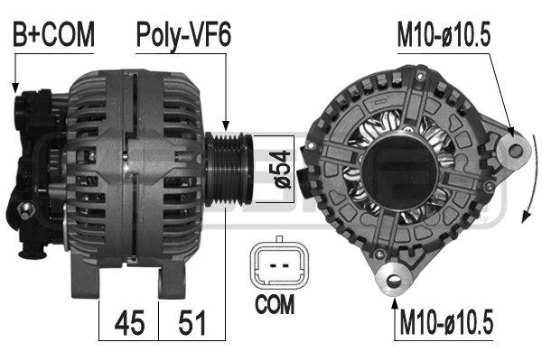 Generator / Alternator 209059 ERA